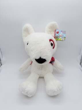 Target Bullseye Plush Stuffed Animal Dog w/ Ladybug & Backpack 16” 2023